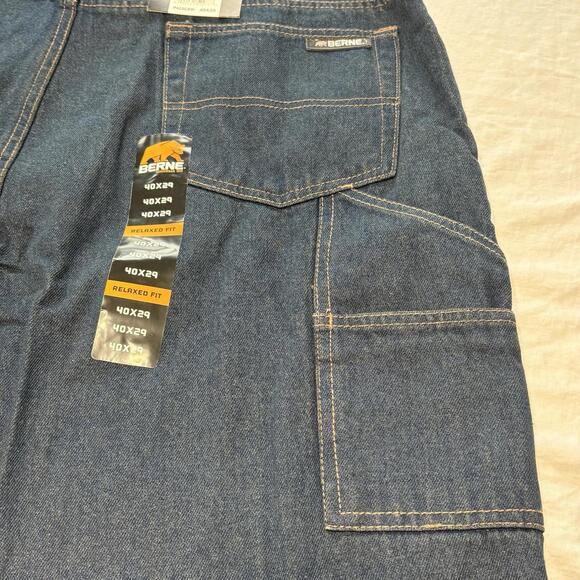Berne 1915 Collection Relaxed Fit P423CSW Carpenter Jeans Men's 40x29 New - Picture 5 of 14